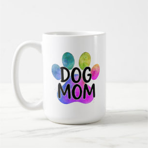 Mug Maman Chien patte colorée amoureuse des animaux fê