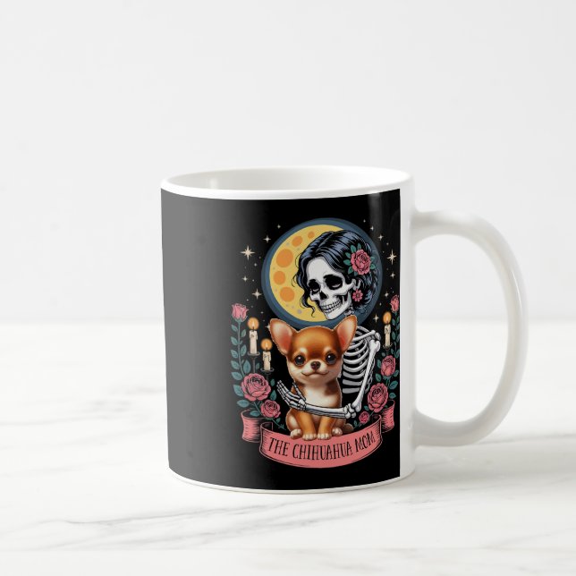 Mug Maman Chihuahua Halloween Chien Onwer Skeleton Fem (Droite)
