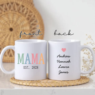 Mug Maman Couleurs Personnalisées pour la Fête des M