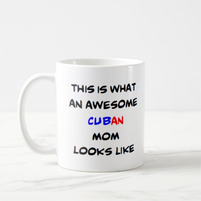 Mug maman cubaine, formidable (Gauche)