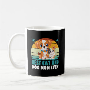 Mug Maman de chat de chien rétro Chat Mama Furmama Chi
