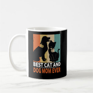 Mug Maman de chat de chien rétro Maman de chat Furmama