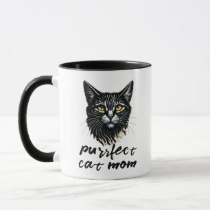Mug Maman de chat personnalisée