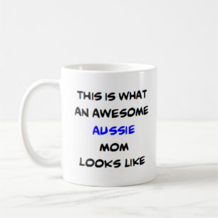 Mug maman de chien d'aussie, génial