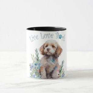 Mug Maman de Cockapoo Fleurs