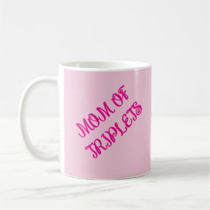 Mug Maman De Filles Triplées, Cadeau Motivationnel, Ro