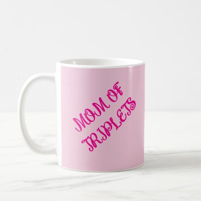 Mug Maman De Filles Triplées, Cadeau Motivationnel, Ro (Gauche)