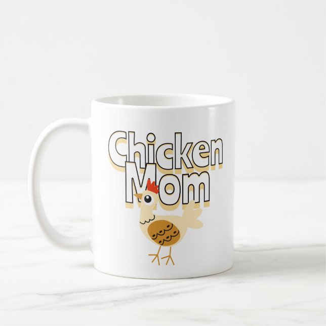 Mug Maman de poulet drôle (Gauche)