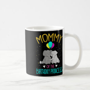 Mug Maman des femmes de l'anniversaire Princesse Éléph