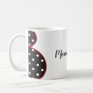 Mug Maman doit être coccinelle avec silhouette enceint