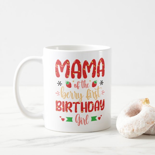 Mug Maman Du Berry Premier Anniversaire Fille Mère Amu (Avec donut)