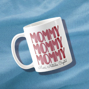 Mug Maman Enfants modernes nom Fête des mères