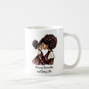 Mug Maman et fille noire personnalisée (5)