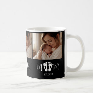 Mug Maman établie empreintes de bébé Photo Fête des Mè