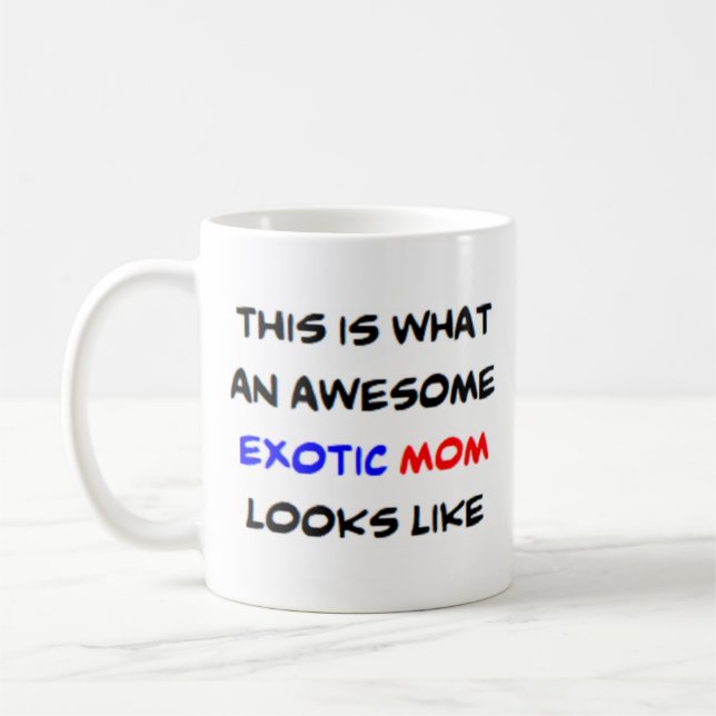 Mug maman exotique, génial (Gauche)