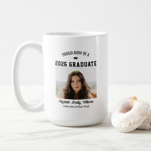 Mug Maman fière Diplômé(e) senior année personnalisée 