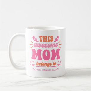 Mug Maman Géniale Rose Orange