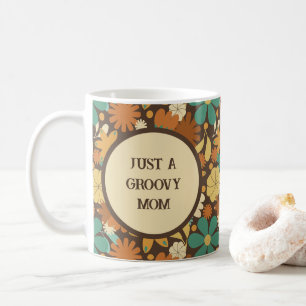 Mug Maman Groovy Floral Rétro Bohème