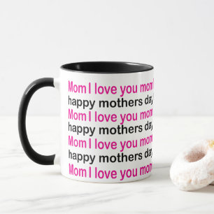 Mug Maman Je T'Aime Joyeux Fête des mères Maman