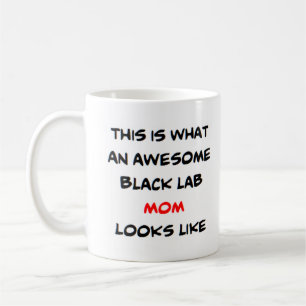 Mug maman lab noir, génial