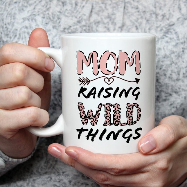 Mug Maman lever des choses sauvages Citer Empreinte de (Créateur téléchargé)