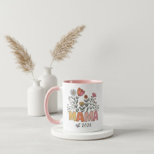 Mug Maman Maman Est 2026 Grossesse Florale Personnalis