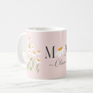 Mug Maman marguerite baby shower floral nouveau bébé r