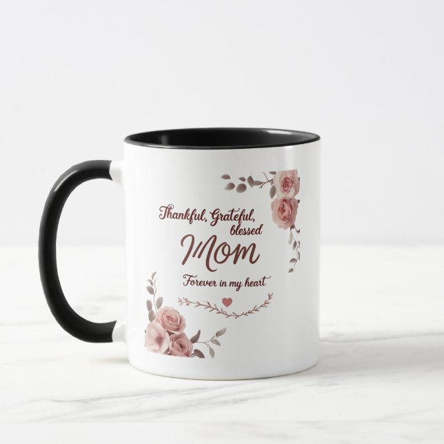 Mug Maman - Merci, Gratuit, Béni | Pour toujours dans  (Gauche)