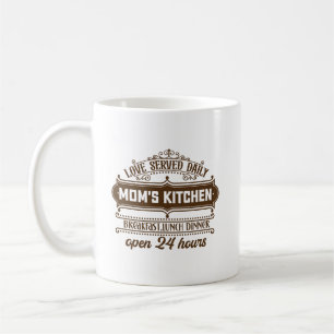 Mug Maman mignonne cuisine lettrage artistique 