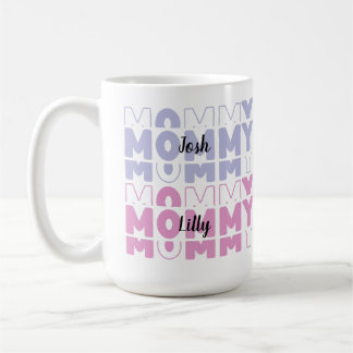 Mug Maman Moderne Pastel Couleur Personnalisée Fête de