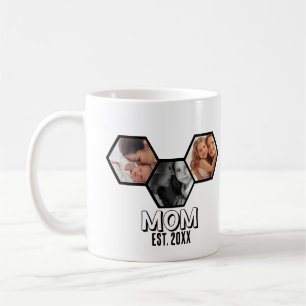 Mug Maman noir et blanc établie Hexagone 3 photos