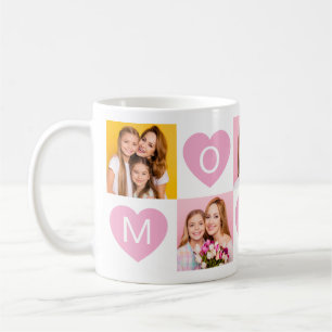 Mug Maman Nous T'aimons Noms Des Enfants Photo Collage