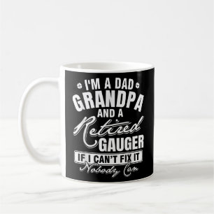 Mug Maman Papa grand-père et un marmotte à la retrai