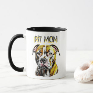 Mug Maman Pit Bull Amoureuse des chiens