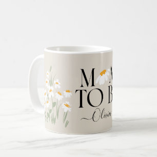 Mug Maman pour être marguerite baby shower floral nouv