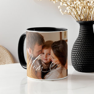 Mug Maman Script Coeur Reconnaissant pour chaque insta
