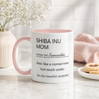 Mug Maman Shiba Inu Personnalisée