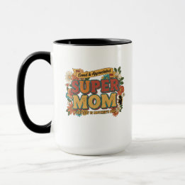 Mug Maman Super Rétro Style Floral - Tous les Jours