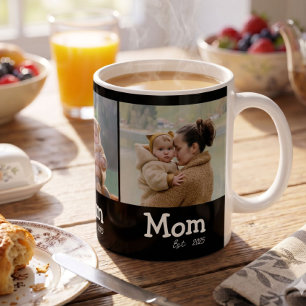 Mug Maman Texte Gras Amusant 3 Photo Noir