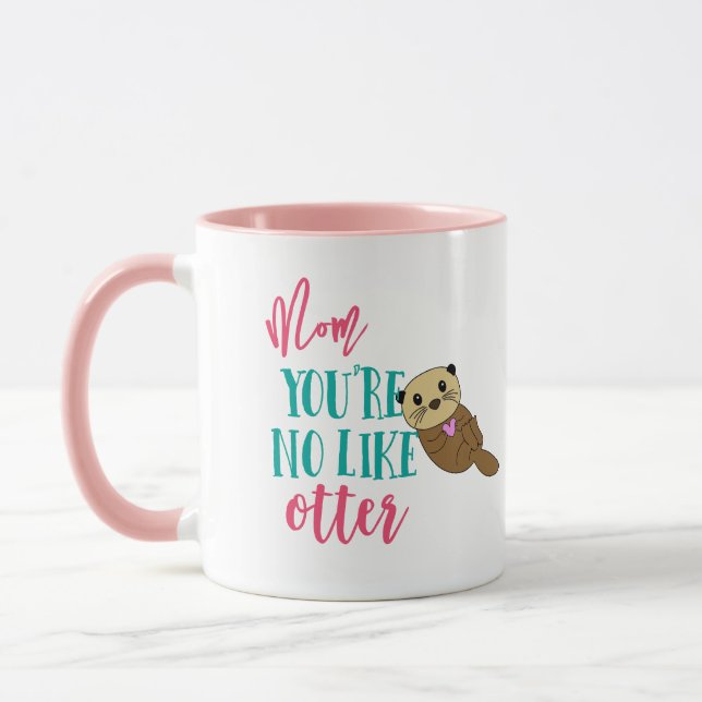 Mug Maman Tu es comme pas de loutre, Joue sur les mots (Gauche)