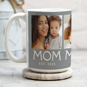 Mug Maman Typographie Grise 3 Photo