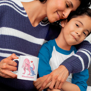 Mug MamaSaurus T-Rex et bébé garçon Dinosaures