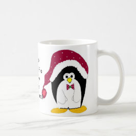 Mug Manchot cool dans un chapeau rouge
