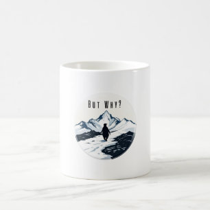 Mug Manchot Mais Pourquoi ? – Badge de Mème Existentie