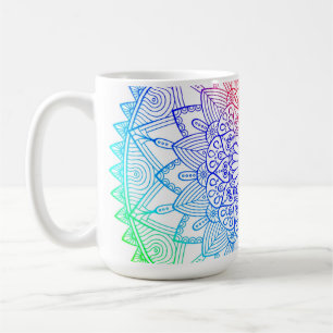 Mug Mandala Arc-en-Ciel
