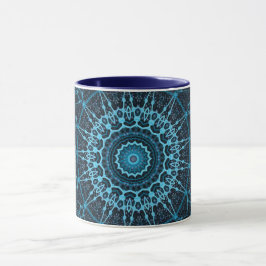 Mug Mandala Circle géométrique Fractal Rétro Hippie Mu