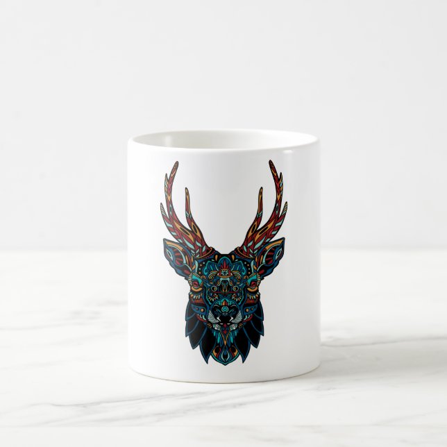 Mug Mandala de cerfs (Centre)
