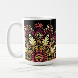 Mug Mandala doré de luxe - Lotus ornemental doré