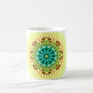 Mug Mandala jaune vert