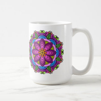 Mug Mandala Mug: Lotus Bloom Mandala